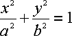 Mittelpunktsform der Ellipse