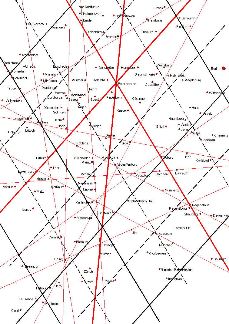 Ley linien niedersachsen karte