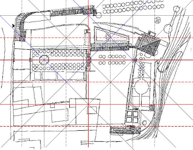 Grundgitter und Diagonalgitter