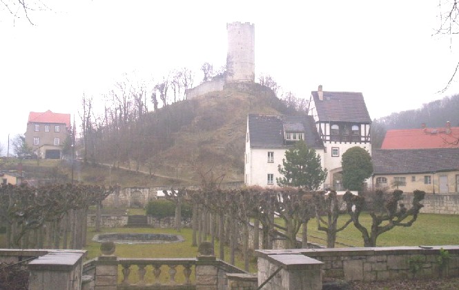 Blick auf die Saalecker Burg