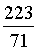 Pi = 223/71