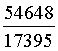 Pi = 54648/17395