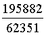 Pi = 195882/62351