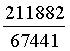 Pi = 211882/67441