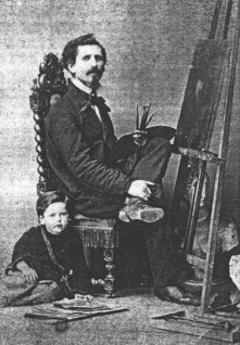 Gustav Adolf Schultze mit Sohn Paul