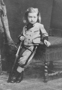 Paul Schultze im Alter von ca. vier Jahren